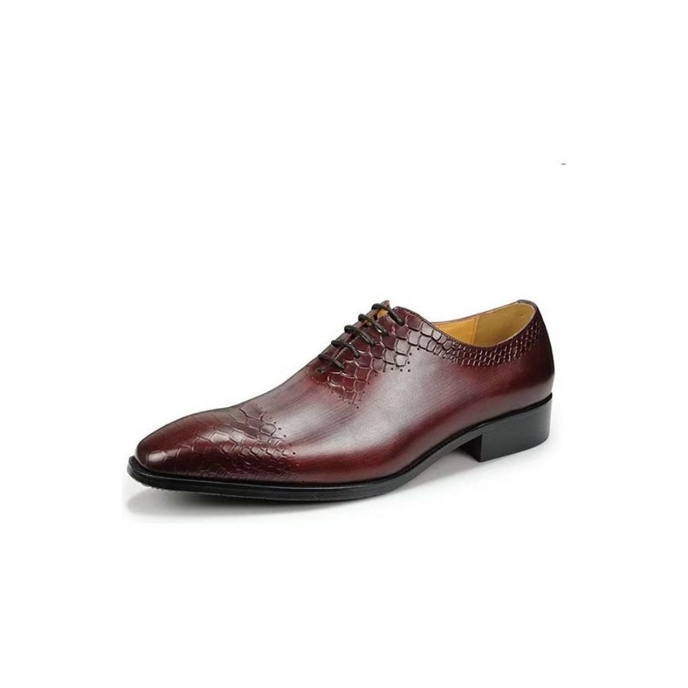 Chaussures Formelles Pour Hommes Mariage Chics Cuir Brogue