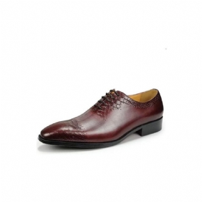 Chaussures Formelles Pour Hommes Mariage Chics Cuir Brogue