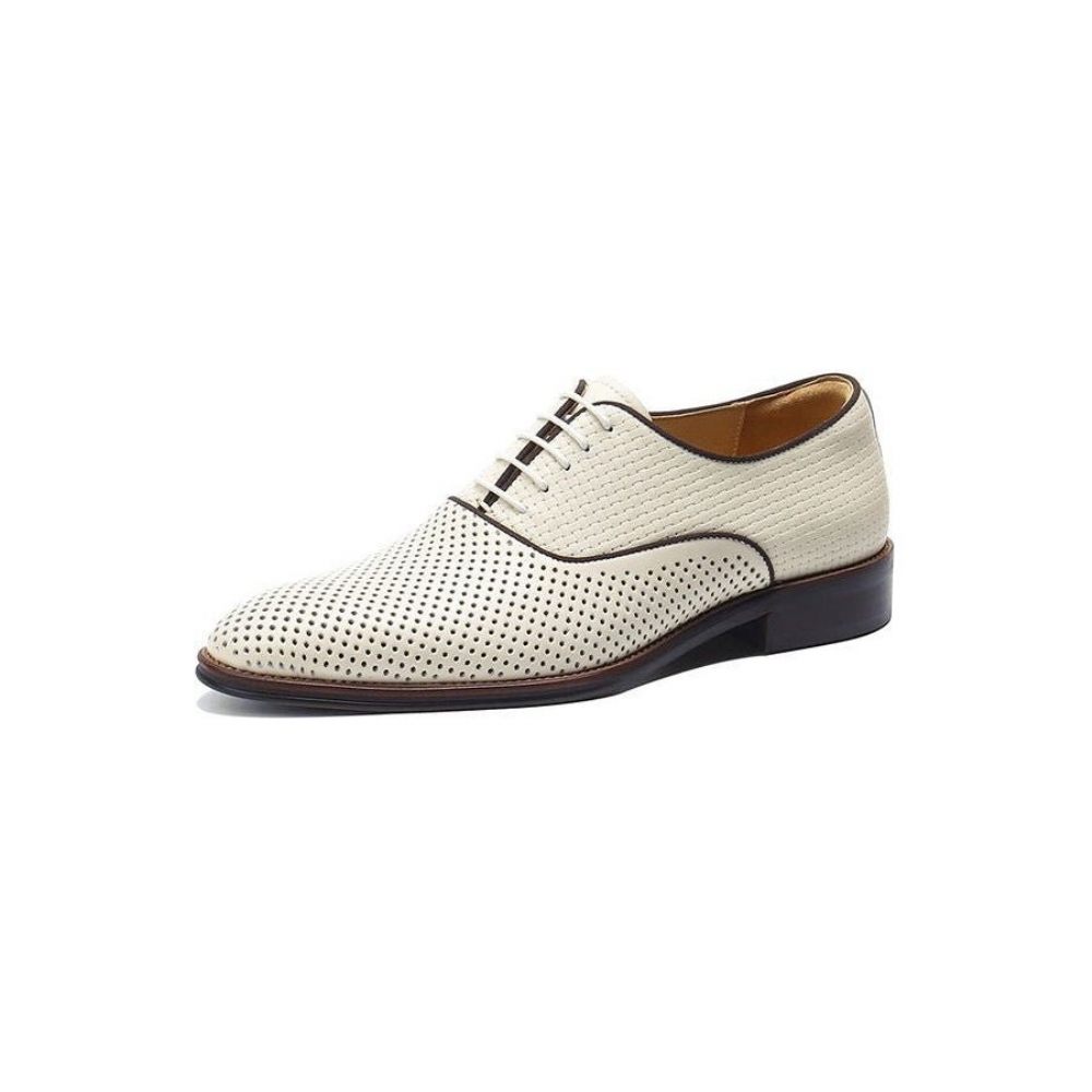 Chaussures Formelles Pour Hommes Mariage Chics À Lacets Et Bout Pointu