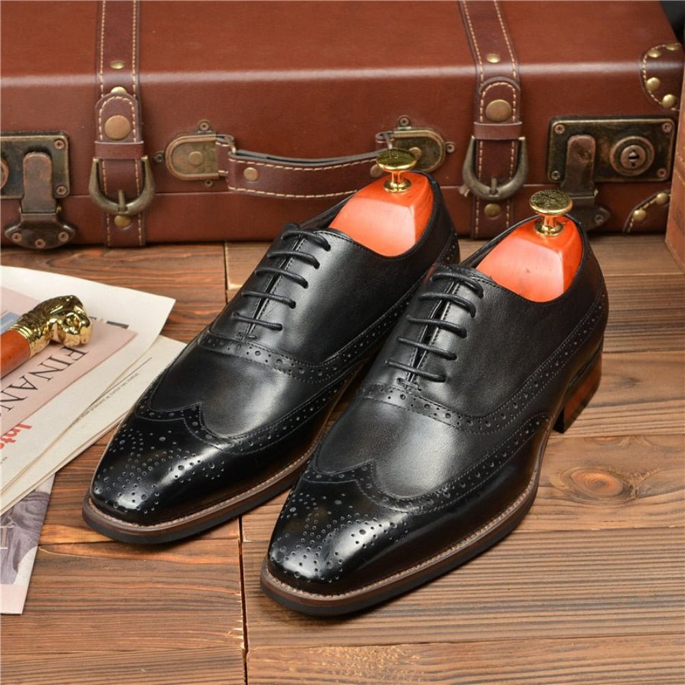 Chaussures Formelles Pour Hommes Mariage À Lacets - Noir