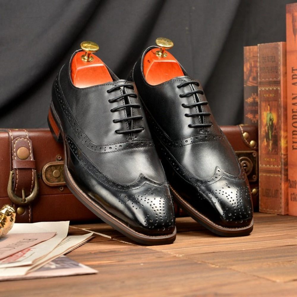 Chaussures Formelles Pour Hommes Mariage À Lacets - Noir