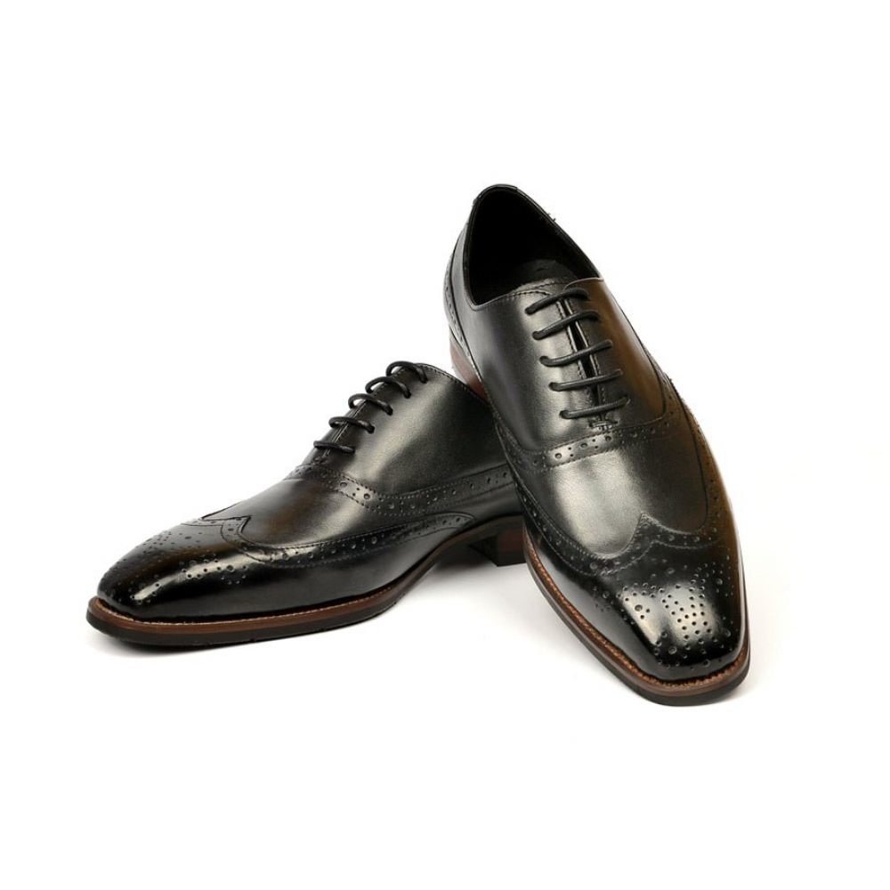 Chaussures Formelles Pour Hommes Mariage À Lacets - Noir