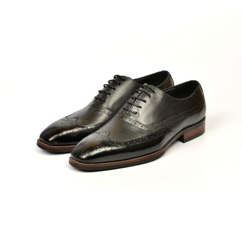 Chaussures Formelles Pour Hommes Mariage À Lacets - Noir