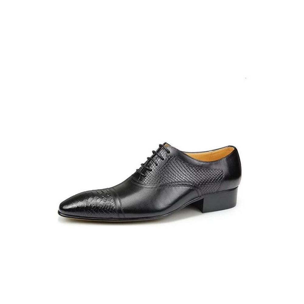 Chaussures Formelles Pour Hommes Mariage À Lacets Cuir Brogue Personnalisées Élégantes