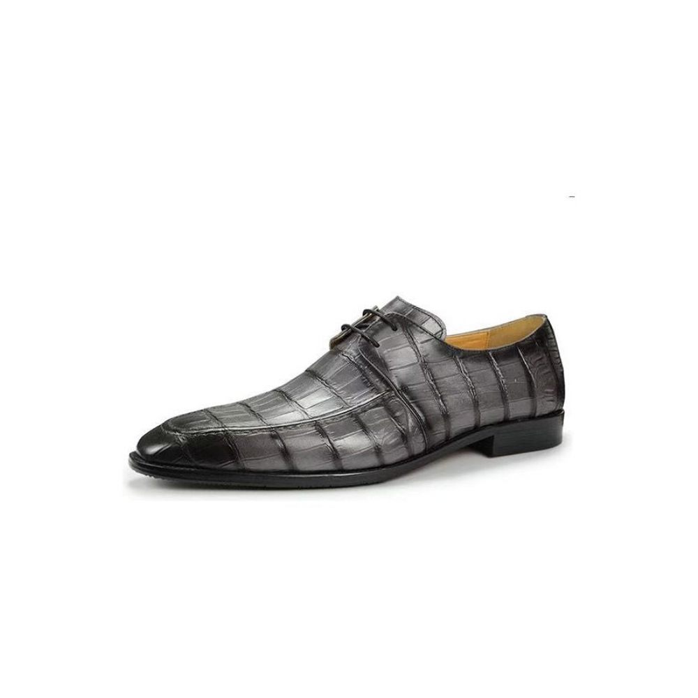 Chaussures Formelles Pour Hommes Mariage À Lacets Personnalisées - Gris