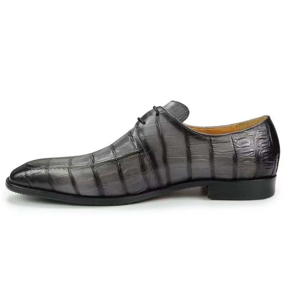 Chaussures Formelles Pour Hommes Mariage À Lacets Personnalisées - Gris