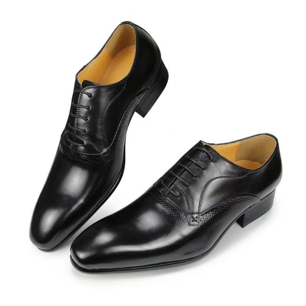 Chaussures Formelles Pour Hommes Mariage Personnalisées - Noir