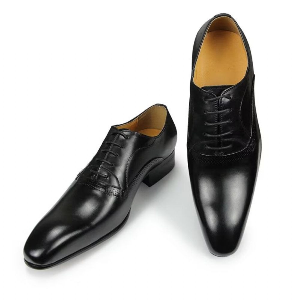 Chaussures Formelles Pour Hommes Mariage Personnalisées - Noir