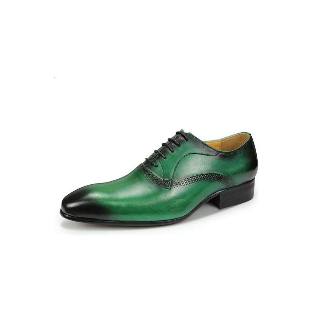 Chaussures Formelles Pour Hommes Mariage Personnalisées - Vert