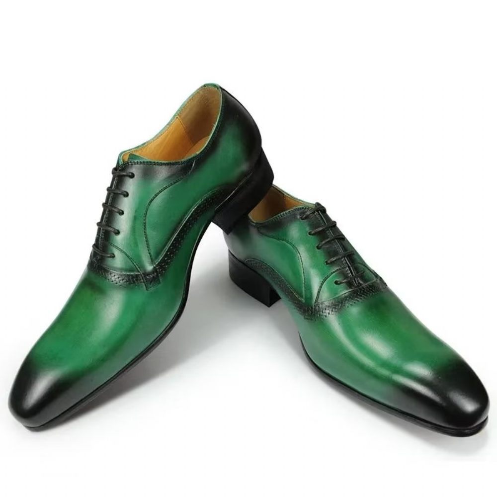 Chaussures Formelles Pour Hommes Mariage Personnalisées - Vert