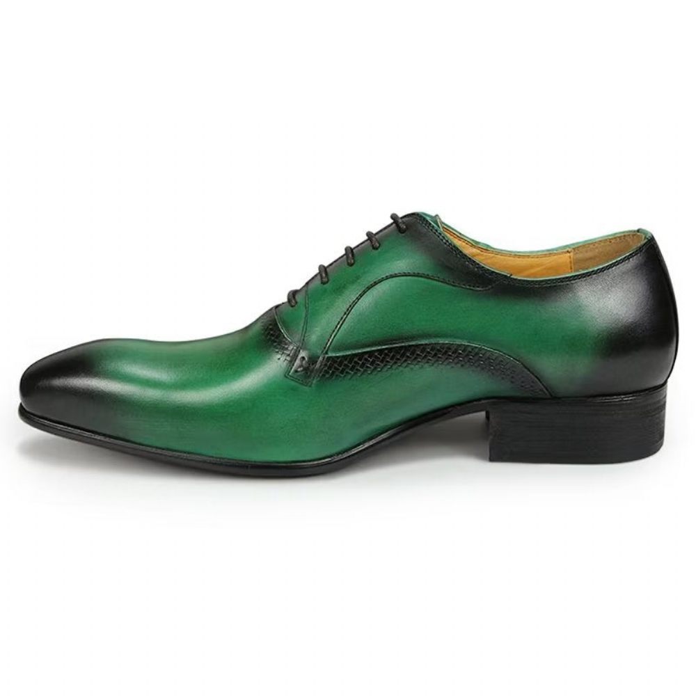 Chaussures Formelles Pour Hommes Mariage Personnalisées - Vert