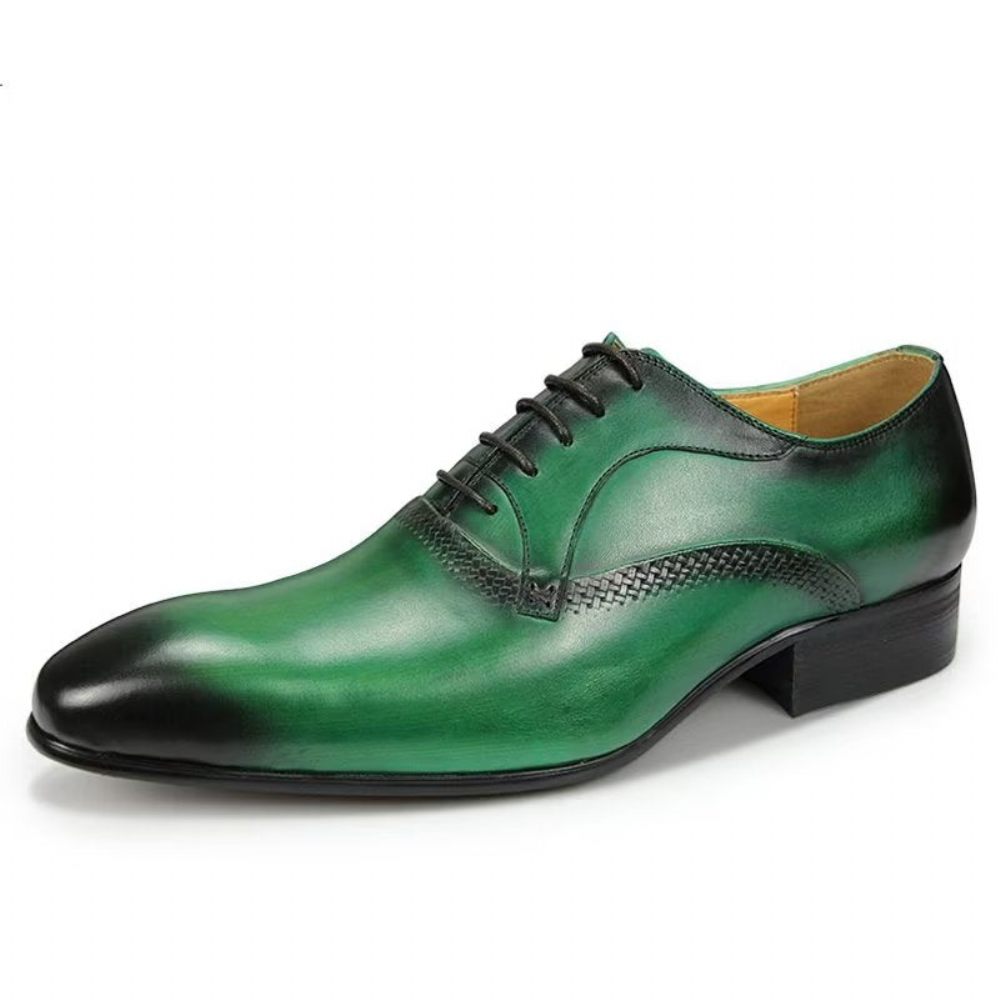 Chaussures Formelles Pour Hommes Mariage Personnalisées - Vert