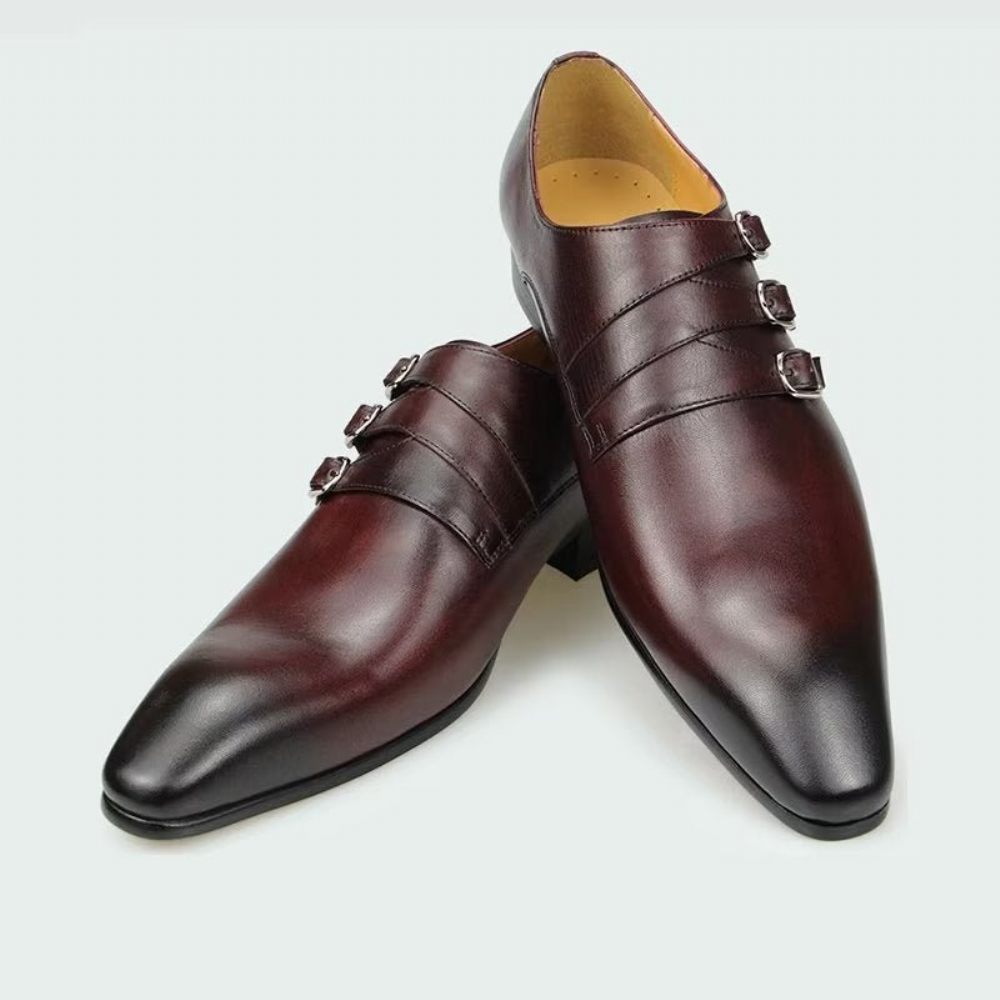 Chaussures Formelles Pour Hommes Mariage Sur Mesure - Café