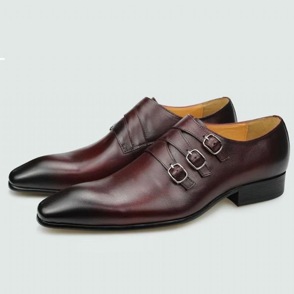 Chaussures Formelles Pour Hommes Mariage Sur Mesure - Café