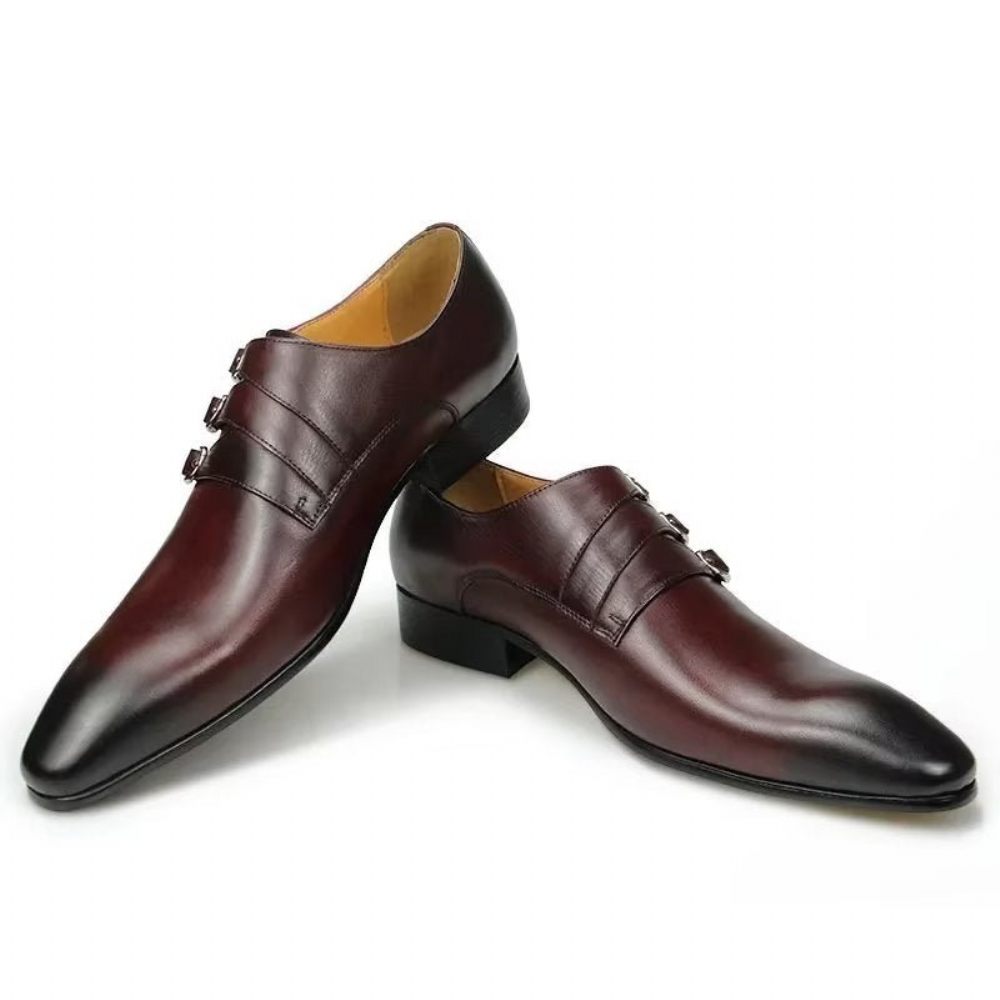 Chaussures Formelles Pour Hommes Mariage Sur Mesure - Café