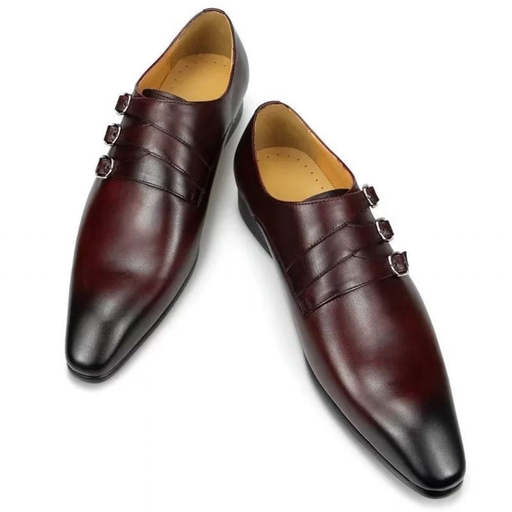 Chaussures Formelles Pour Hommes Mariage Sur Mesure - Café