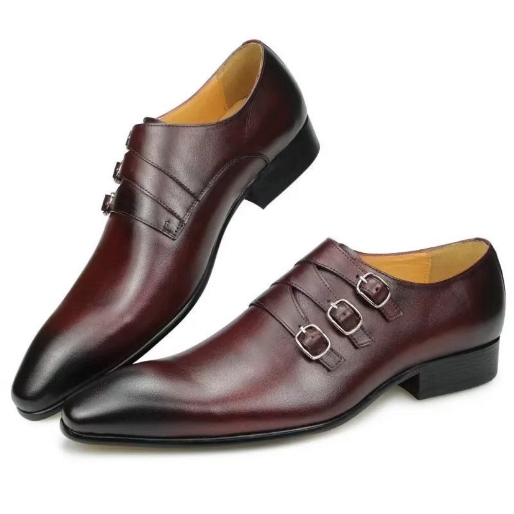 Chaussures Formelles Pour Hommes Mariage Sur Mesure - Café