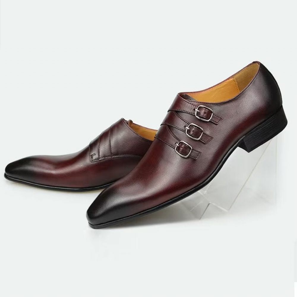 Chaussures Formelles Pour Hommes Mariage Sur Mesure - Café