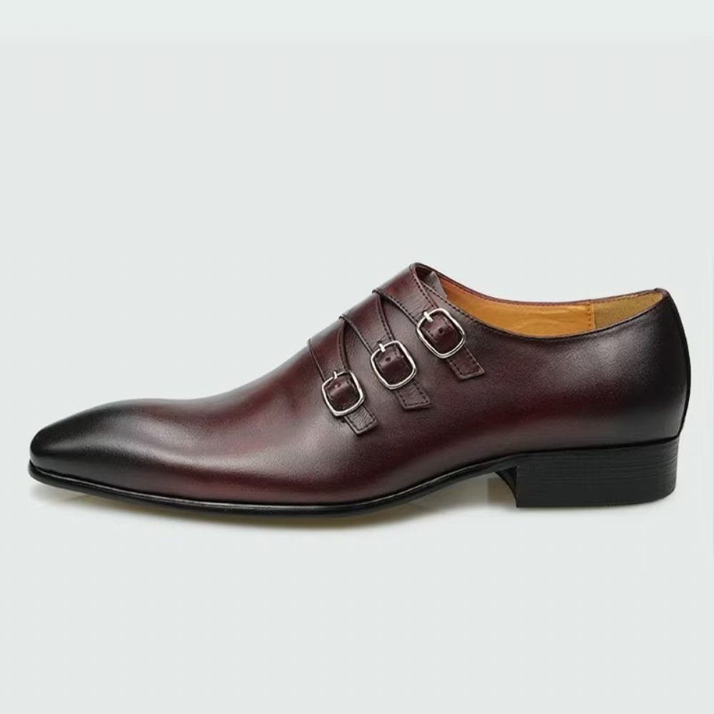 Chaussures Formelles Pour Hommes Mariage Sur Mesure - Café