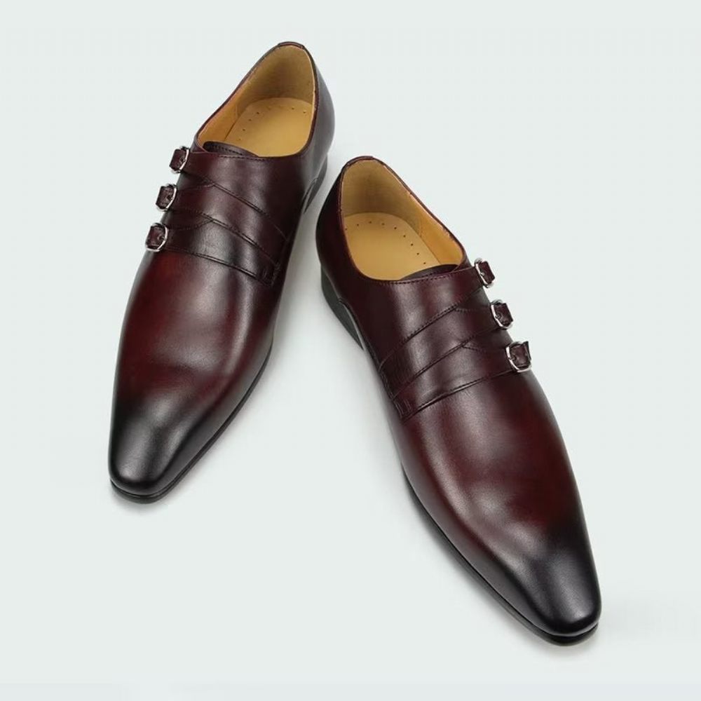 Chaussures Formelles Pour Hommes Mariage Sur Mesure - Café