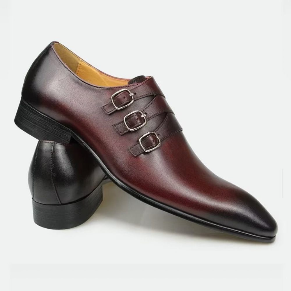 Chaussures Formelles Pour Hommes Mariage Sur Mesure - Café