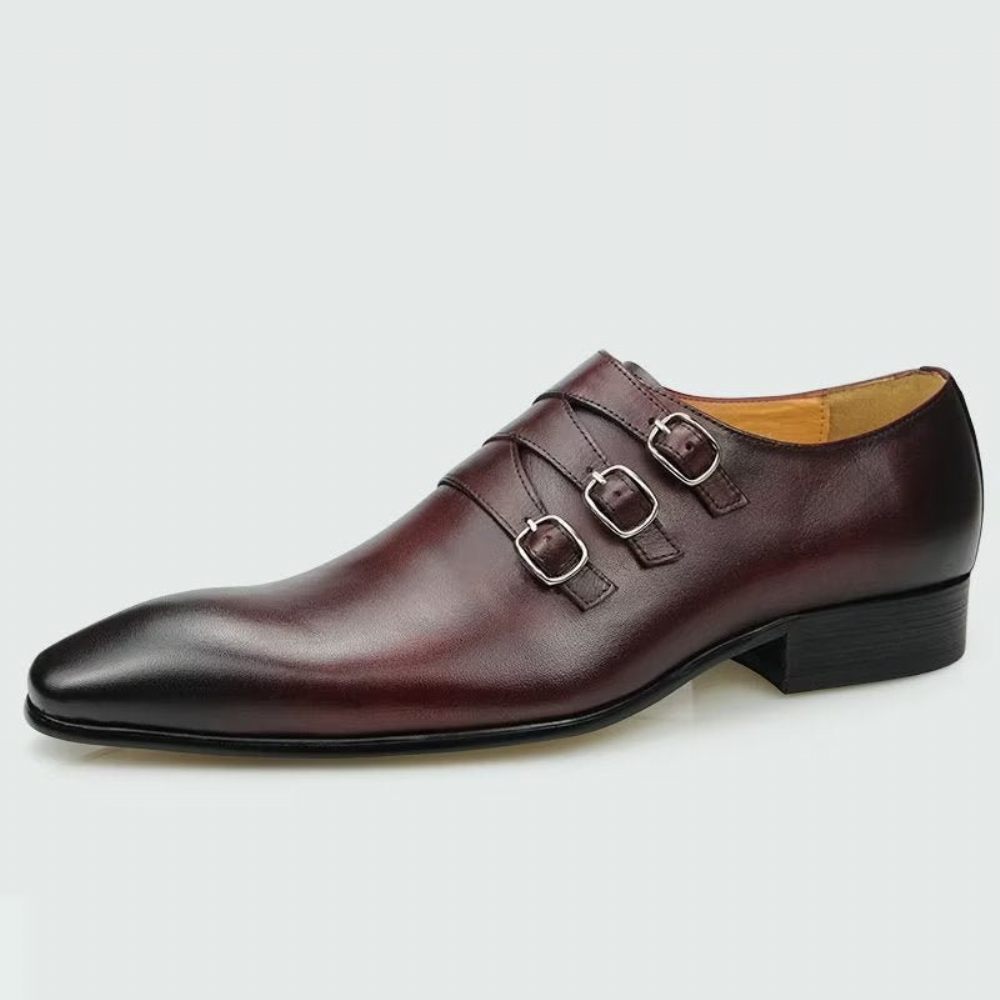 Chaussures Formelles Pour Hommes Mariage Sur Mesure - Café