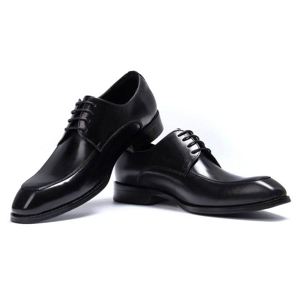 Chaussures Formelles Pour Hommes Mariée À Bout Rond - Noir