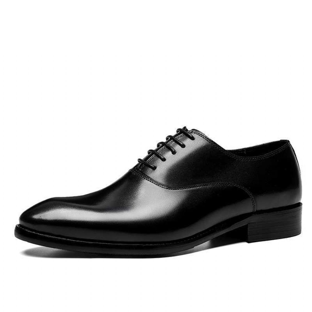 Chaussures Formelles Pour Hommes Mariée Chics À Lacets - Noir