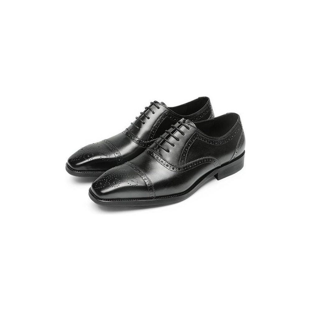 Chaussures Formelles Pour Hommes Mariée Cuir