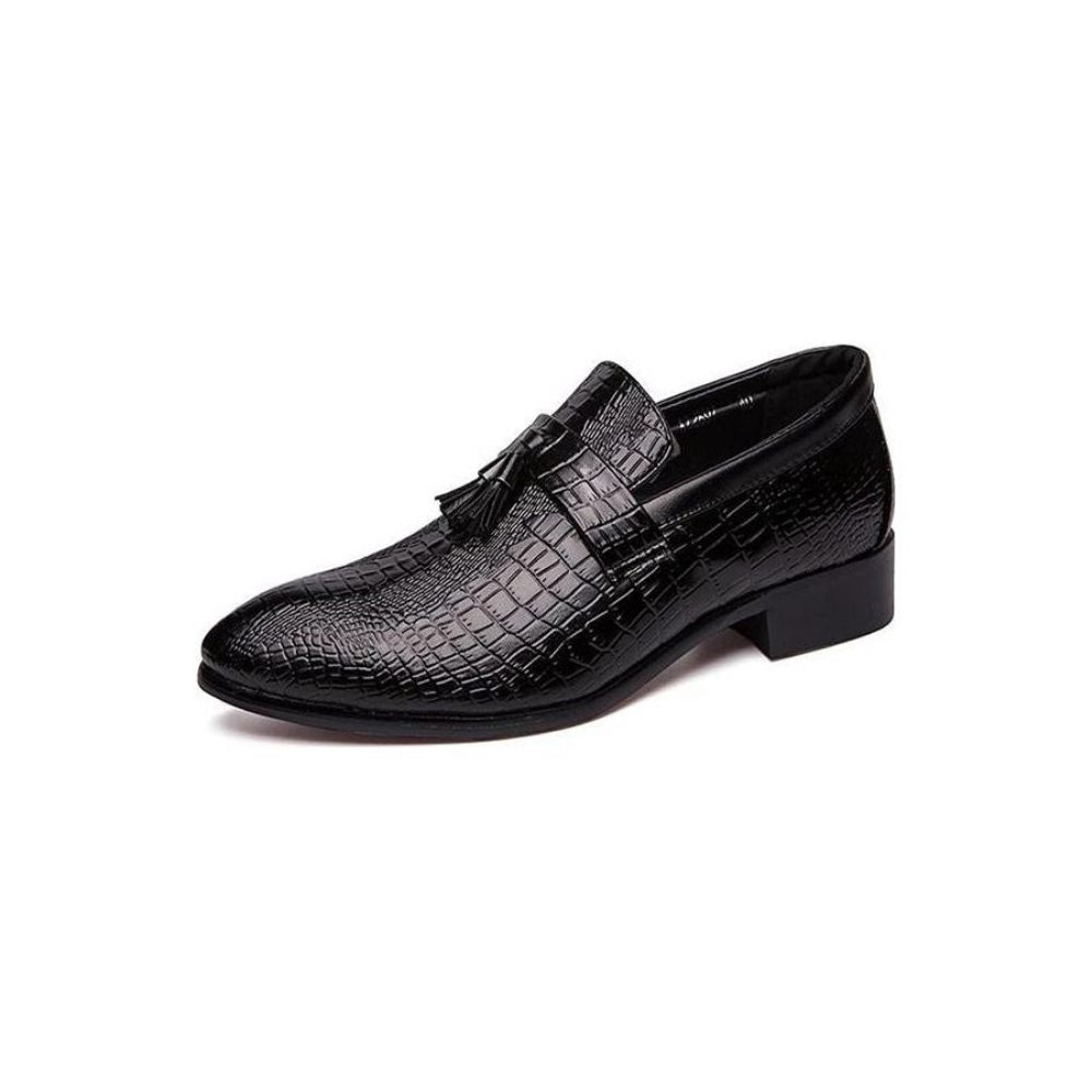 Chaussures Formelles Pour Hommes Mocassins D'affaires Chics Cuir