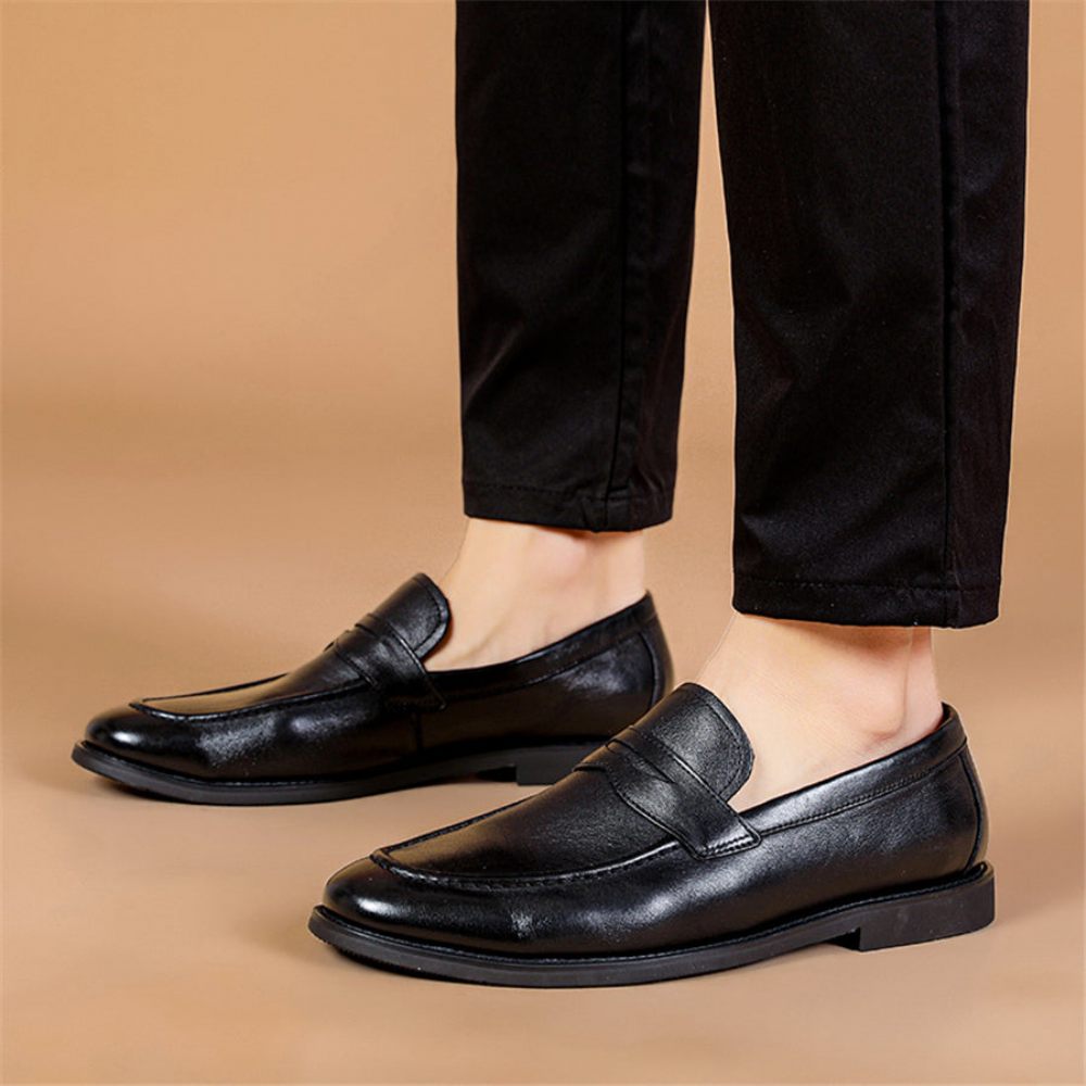 Chaussures Formelles Pour Hommes Mocassins Mariage - Noir