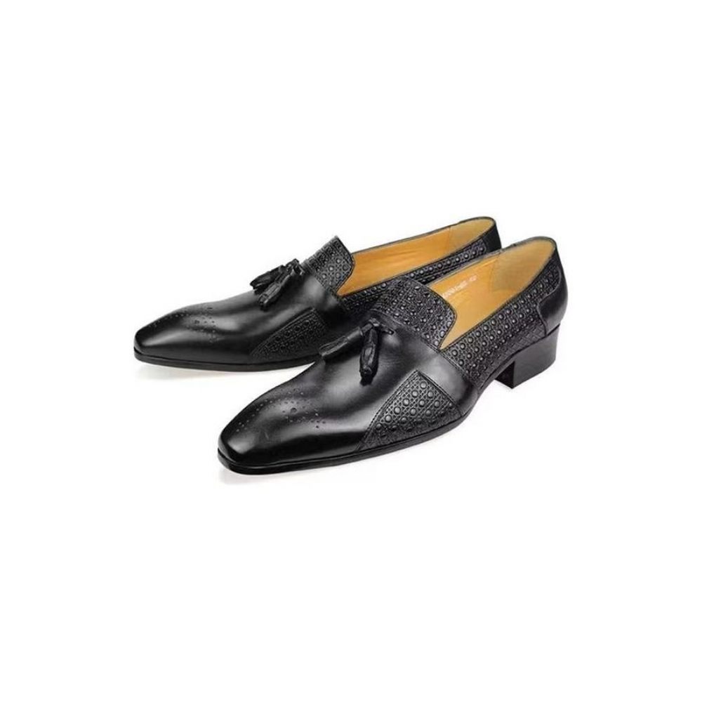 Chaussures Formelles Pour Hommes Mocassins Mariage Richelieu Cuir Oxford