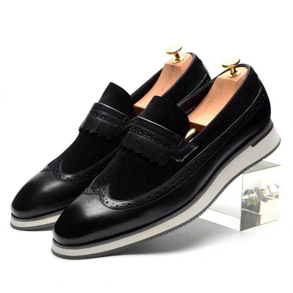 Chaussures Formelles Pour Hommes Mocassins Modernes Et Confortables - Noir