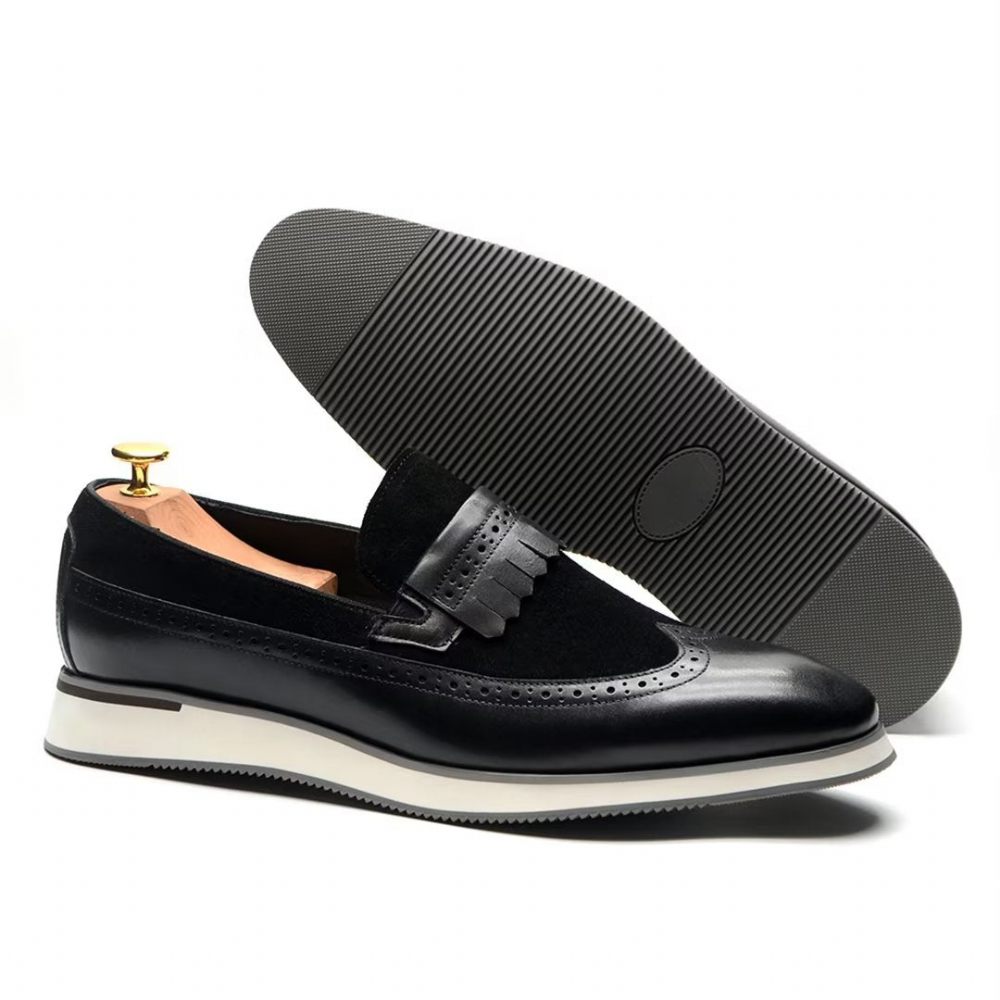 Chaussures Formelles Pour Hommes Mocassins Modernes Et Confortables - Noir