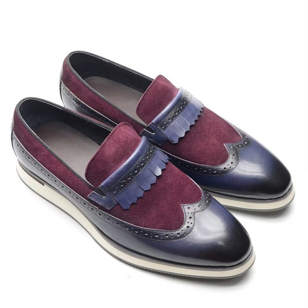 Chaussures Formelles Pour Hommes Mocassins Modernes Et Confortables - Violet