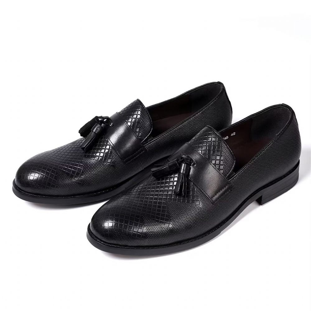 Chaussures Formelles Pour Hommes Modern Elite Leather Dress Essentials - Noir