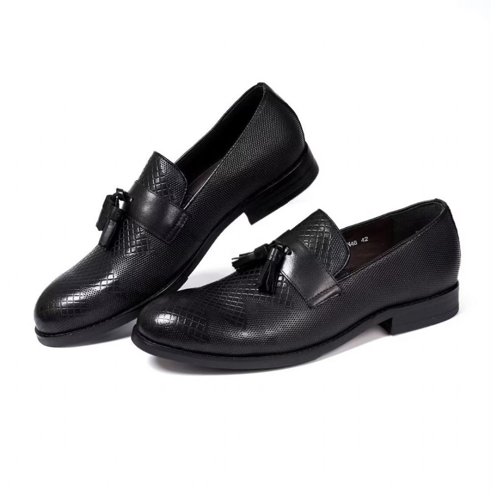 Chaussures Formelles Pour Hommes Modern Elite Leather Dress Essentials - Noir