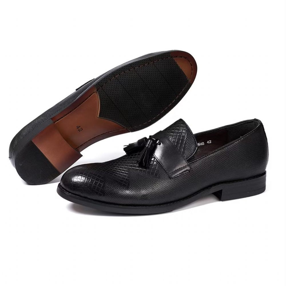 Chaussures Formelles Pour Hommes Modern Elite Leather Dress Essentials - Noir