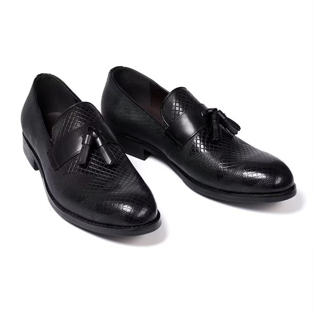 Chaussures Formelles Pour Hommes Modern Elite Leather Dress Essentials - Noir