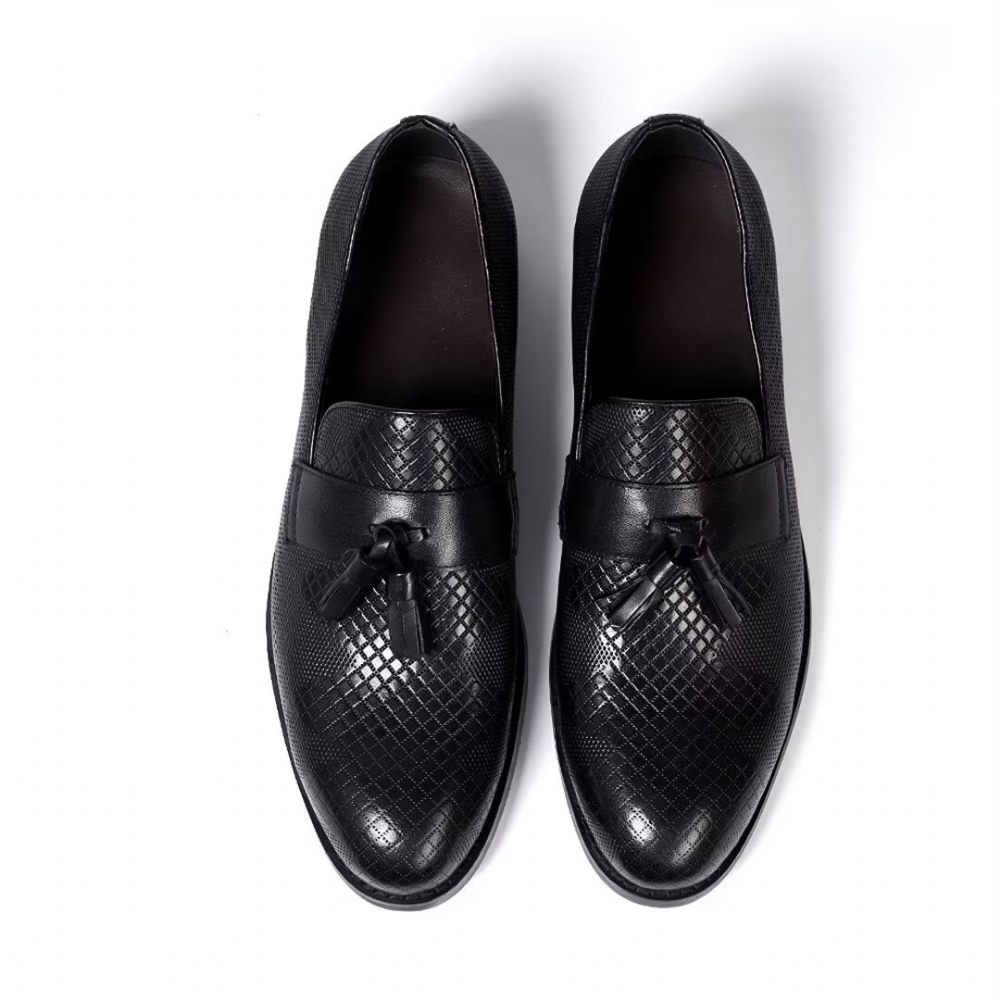 Chaussures Formelles Pour Hommes Modern Elite Leather Dress Essentials - Noir