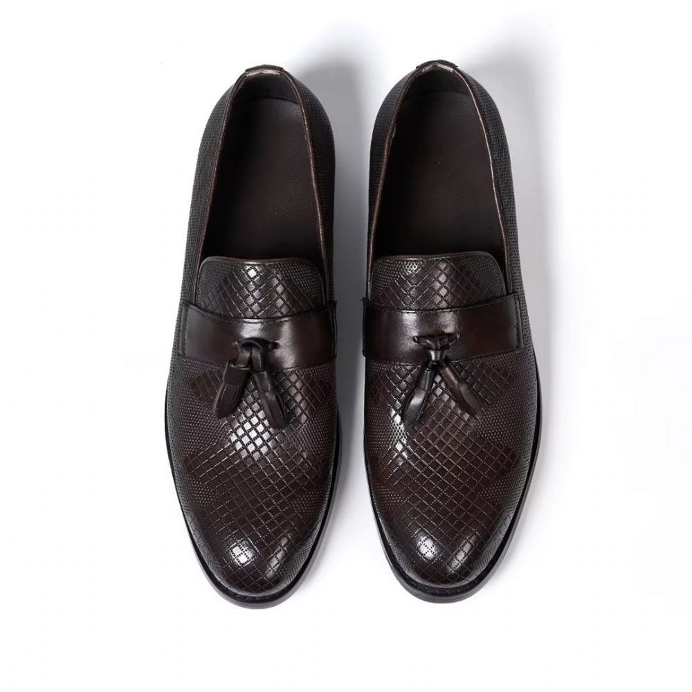 Chaussures Formelles Pour Hommes Modern Elite Leather Dress Essentials - Café