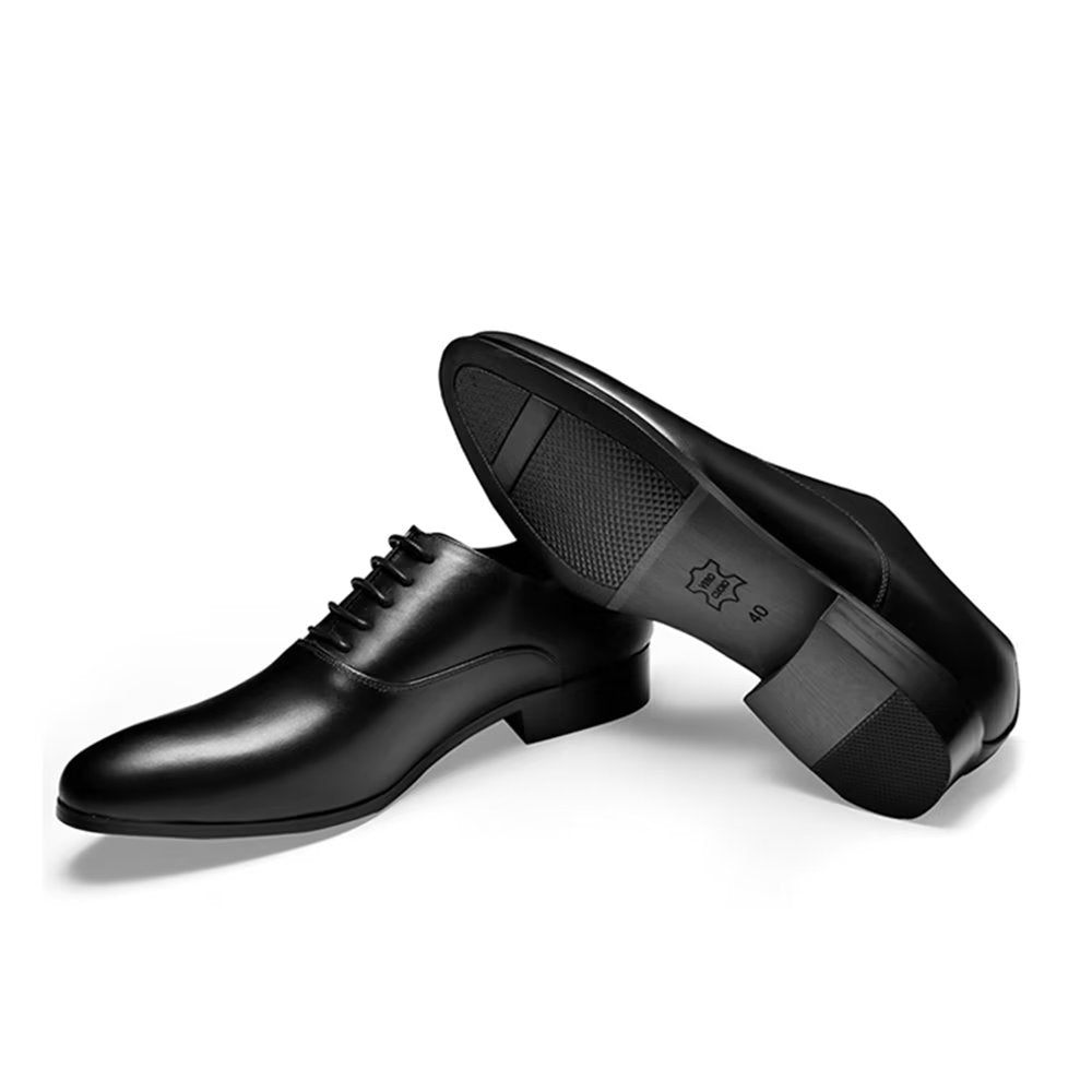 Chaussures Formelles Pour Hommes Oxford À Bout Pointu - Noir