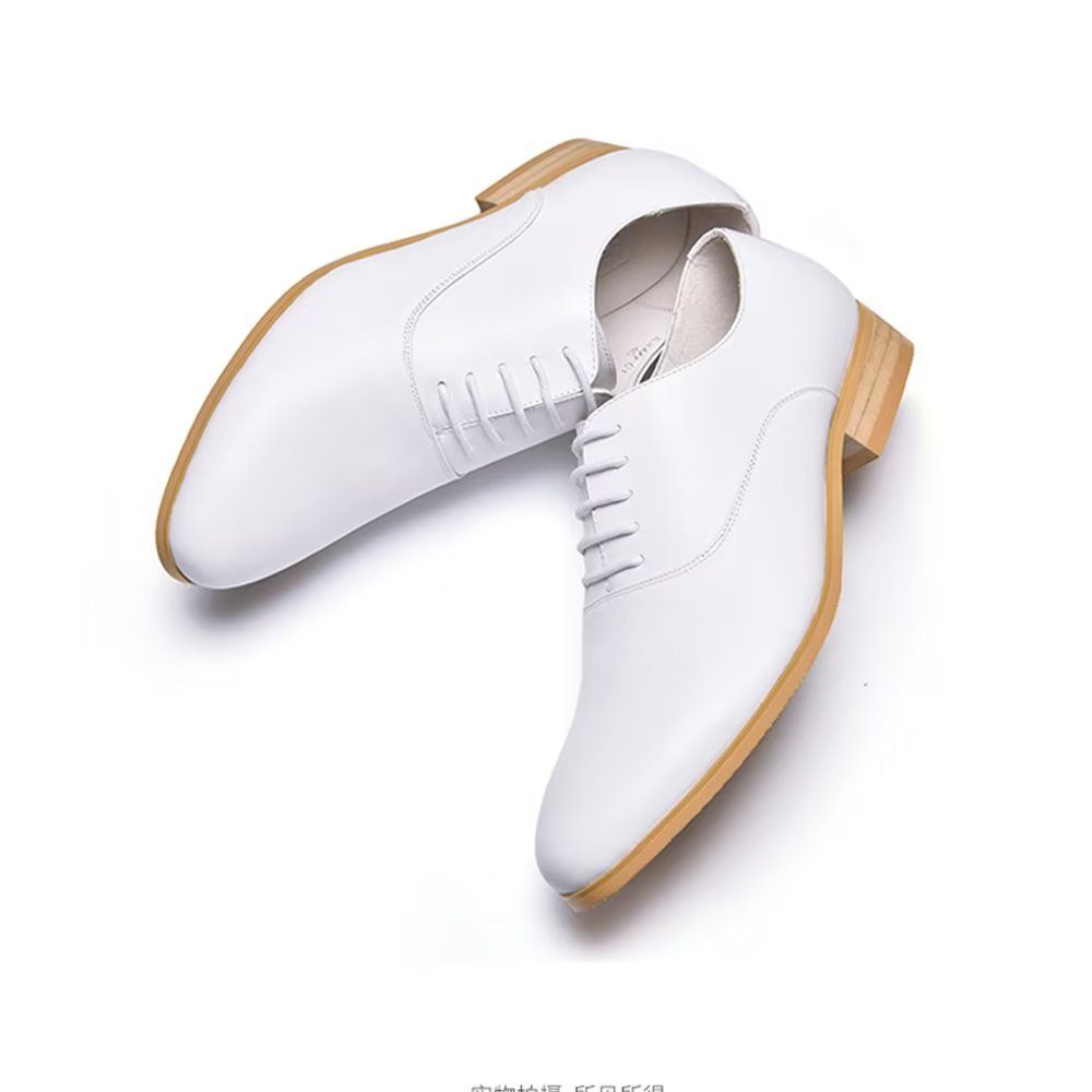 Chaussures Formelles Pour Hommes Oxford À Bout Pointu - Blanc