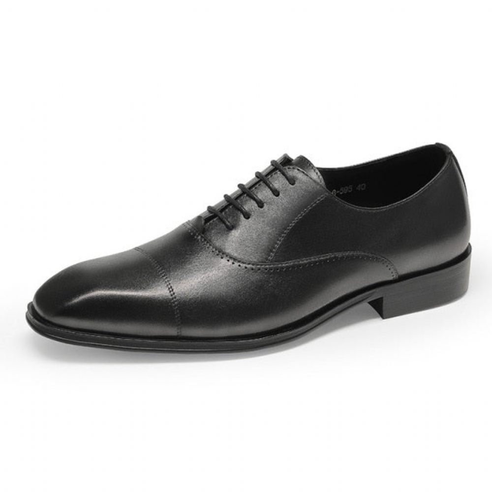 Chaussures Formelles Pour Hommes Oxford À Bout Pointu - Noir