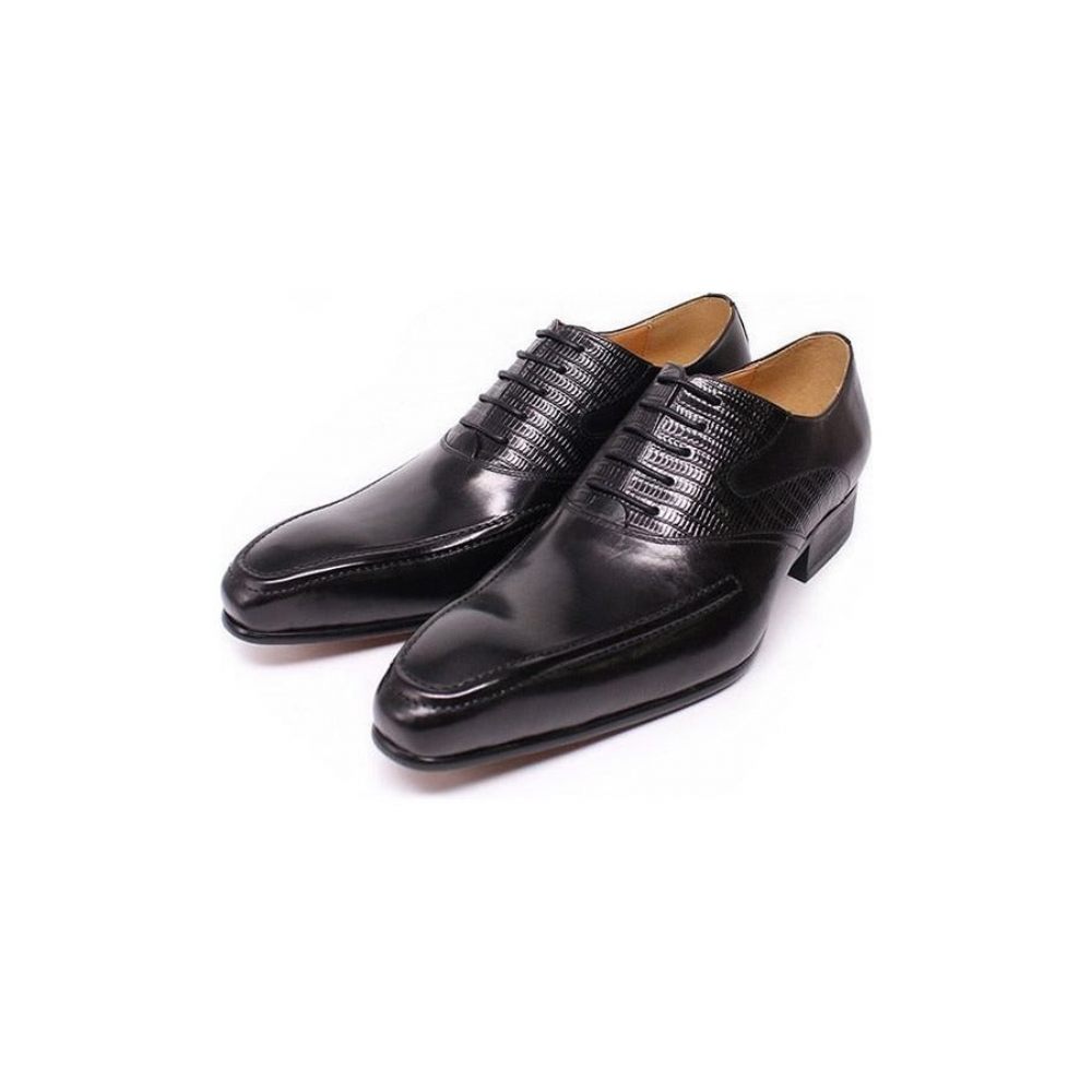 Chaussures Formelles Pour Hommes Oxford À Bout Pointu Exotique