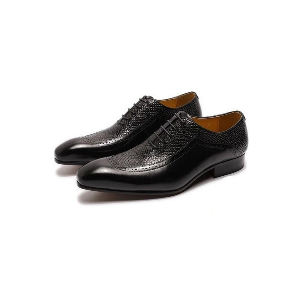 Chaussures Formelles Pour Hommes Oxford À Bout Pointu Exquises