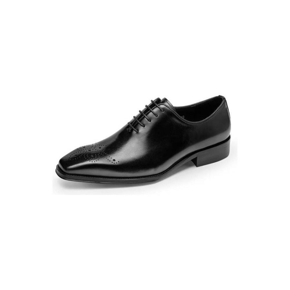 Chaussures Formelles Pour Hommes Oxford Élégantes Cuir Vache Luxe