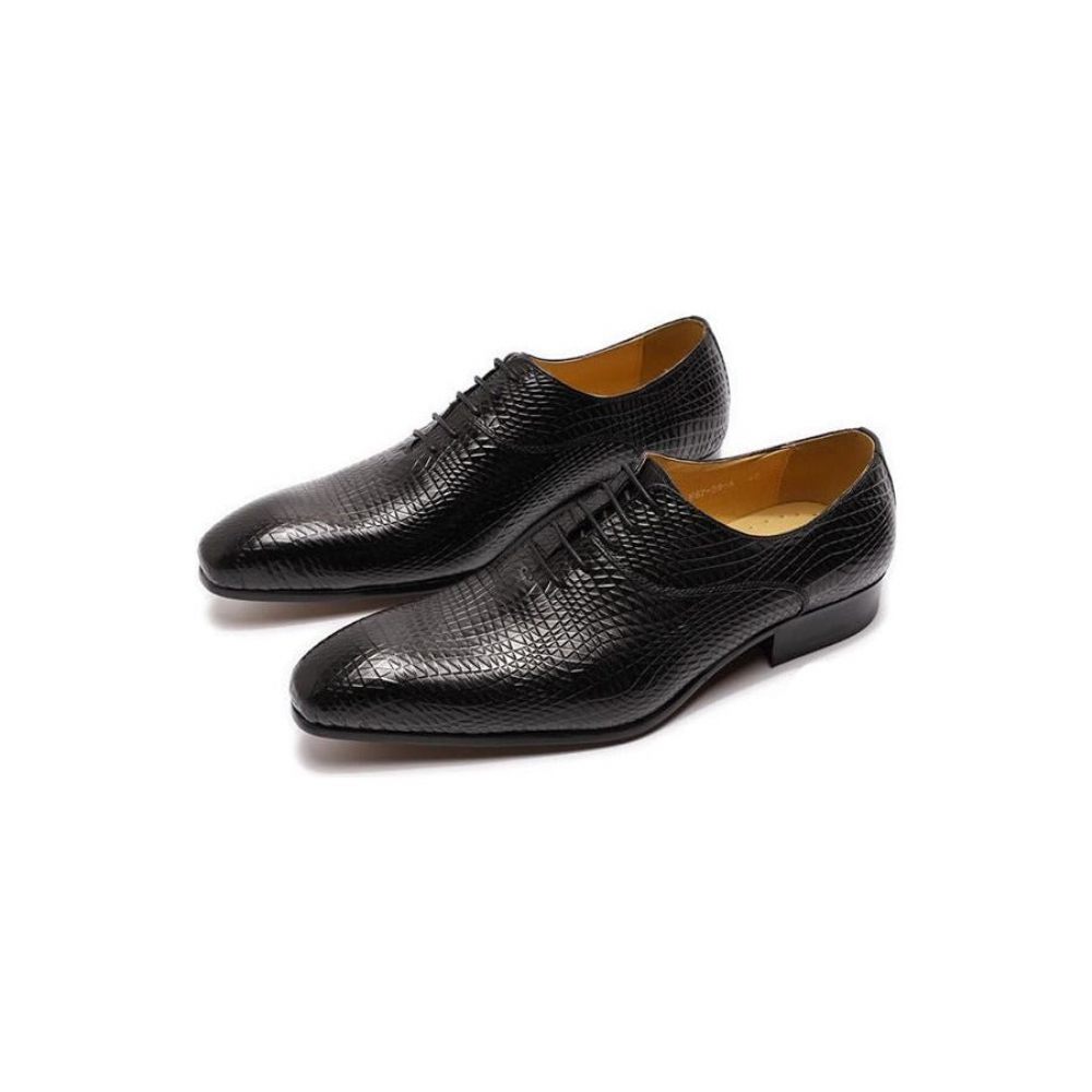 Chaussures Formelles Pour Hommes Oxford Exotiques À Bout Pointu