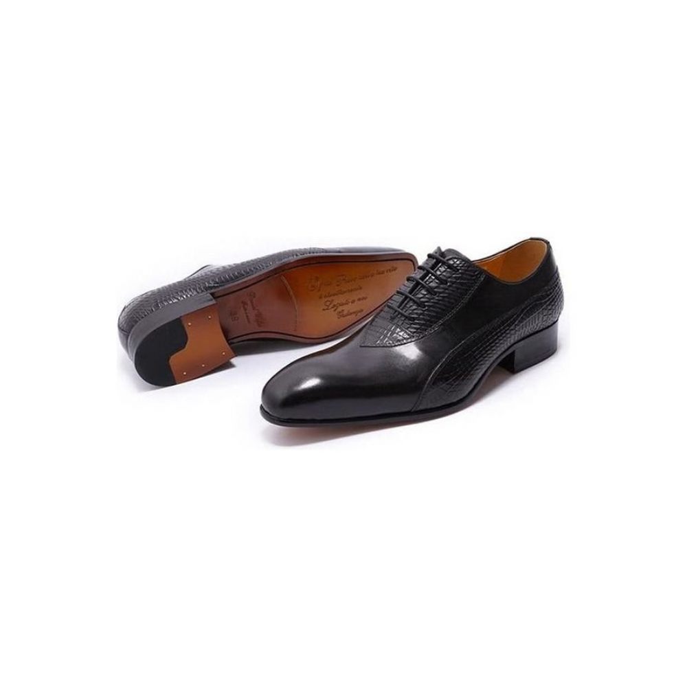 Chaussures Formelles Pour Hommes Oxford Exotiques À Lacets