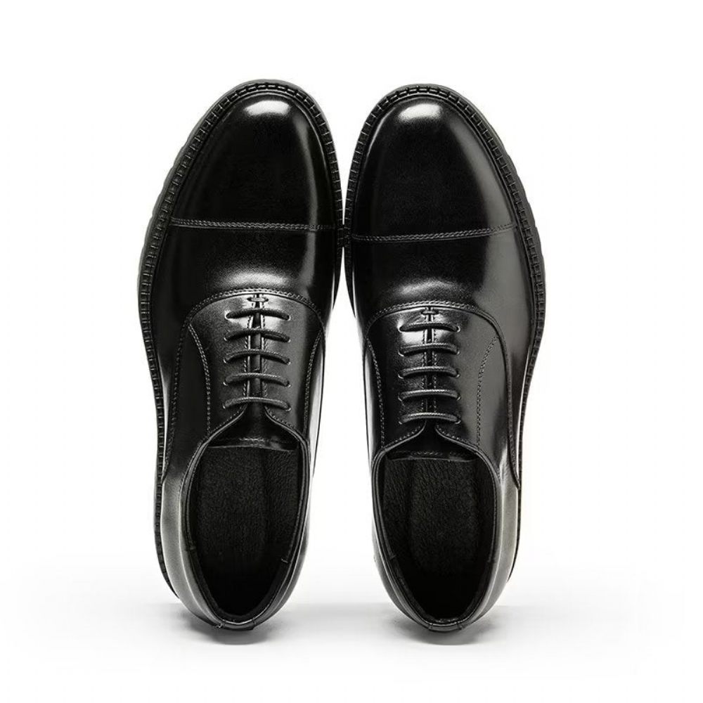 Chaussures Formelles Pour Hommes Oxford À Motif Exotique - Noir